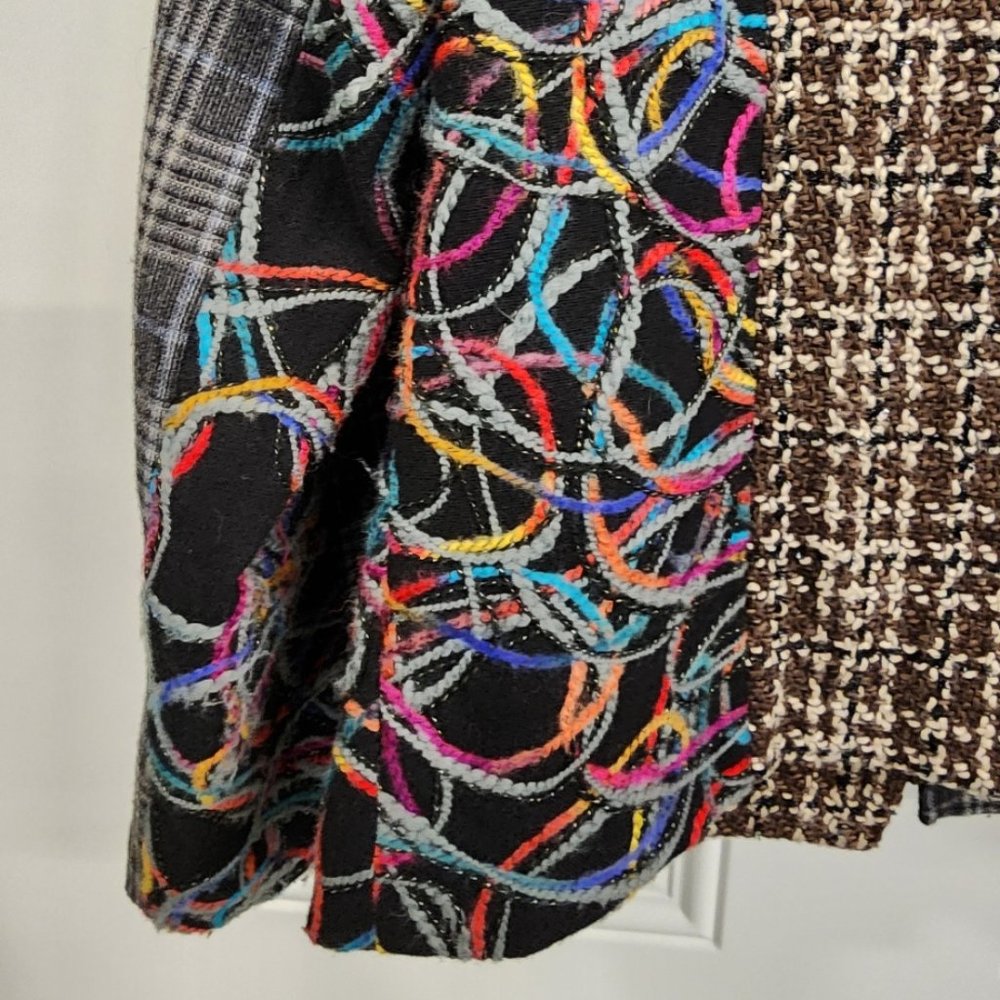 Pura Vida Jacket - Colorful Mixed Fabric, Pattern, Textures - Size Medium - Picture 8 of 12